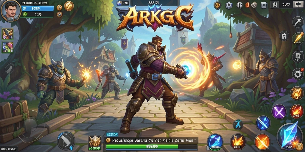 Screenshot gameplay ARPG yang mendebarkan di 888IDR.