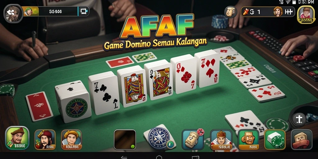 Gameplay seru dari AFAF dengan dominasi domino yang mengasyikkan.