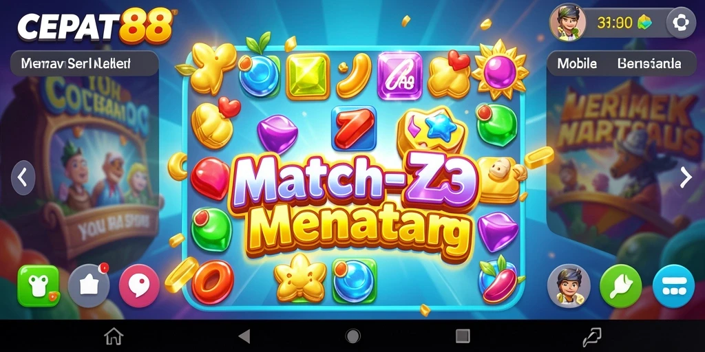 Screenshot utama menampilkan gameplay seru dan penuh warna dari CEPAT88.