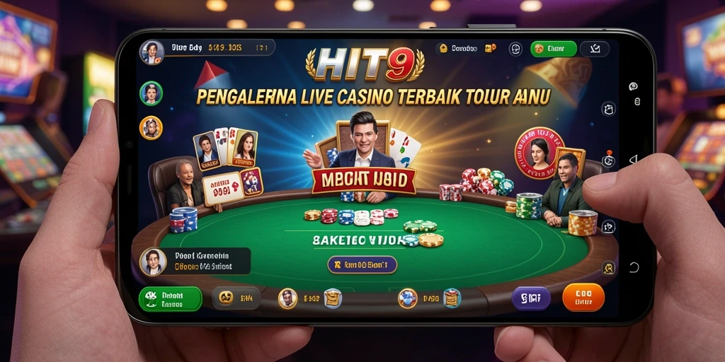 Tampilan gameplay Live Casino yang menarik di HIT9.