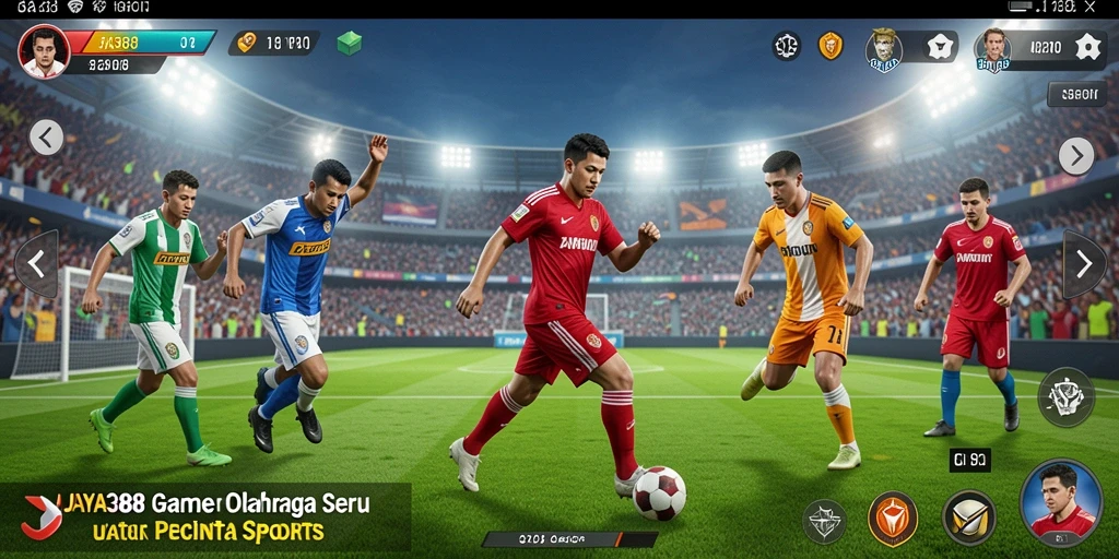 Tampilan gameplay olahraga yang menggembirakan dan mengasyikkan dalam JAYA388.