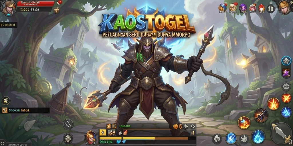 Screenshot utama KAOSTOGEL menampilkan aksi seru dalam petualangan MMORPG.