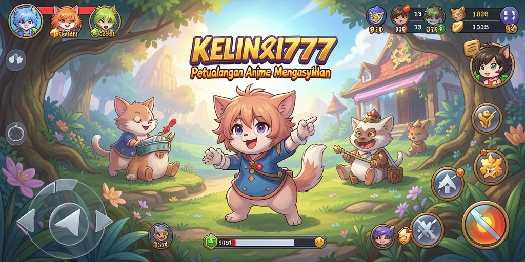 Tampilan gameplay menarik dari KELINCI777 yang penuh warna.