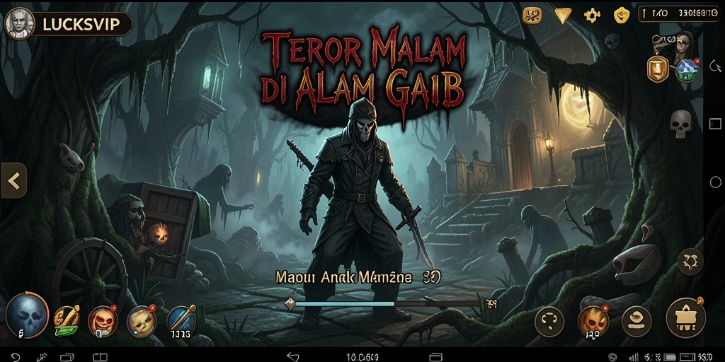 Gameplay LUCKSVIP yang menegangkan dan angker.