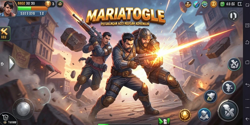 Tampilan gameplay MARIATOGEL yang penuh aksi dan ketegangan.