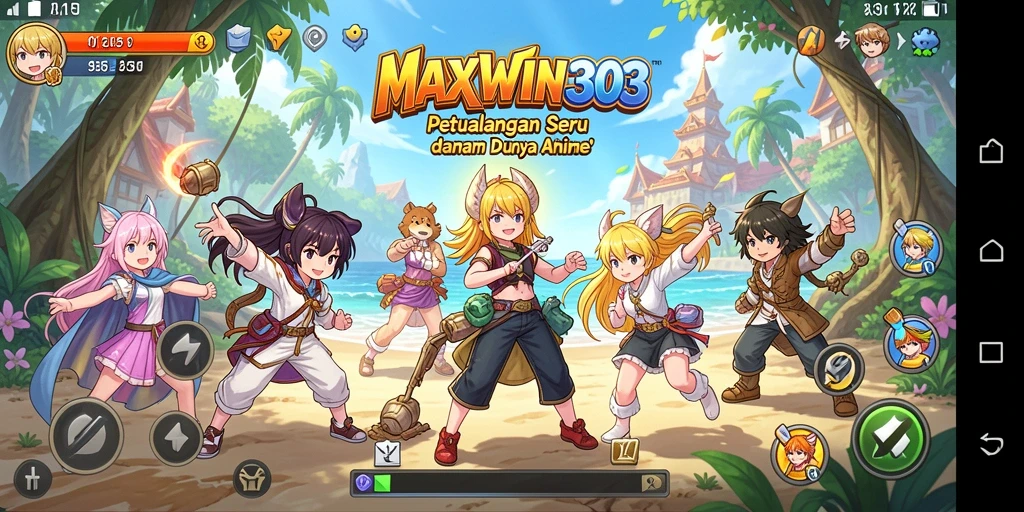 Tampilan gameplay yang menarik dan penuh warna dari MAXWIN303.