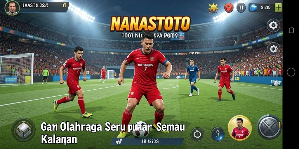 Tampilan gameplay <strong>NANASTOTO</strong> menunjukkan aksi pertandingan yang mendebarkan.