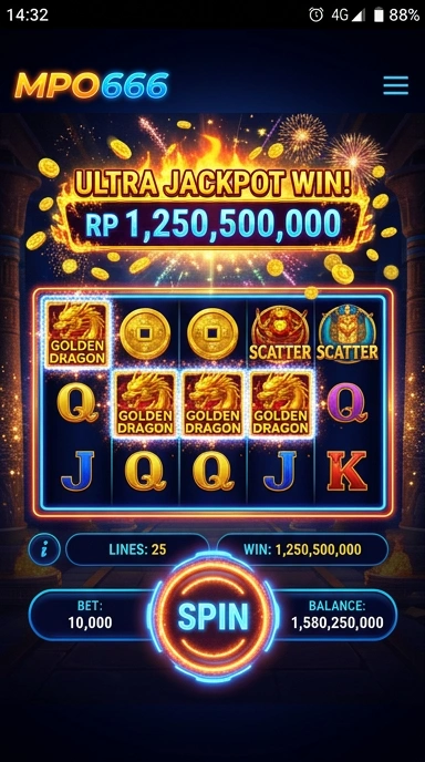 Tampilan antarmuka utama aplikasi mpo666.